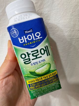 LIVE 매일바이오 알로에 드링킹 요거트 — 4.5점을 준 리뷰어가 2022년 4월 올린 사용 사진