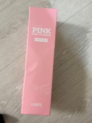 [유니프] 헤어 샤이니 핑크 컬러 트리트먼트240g — 5점을 준 리뷰어가 2023년 11월 올린 사용 사진