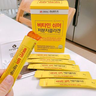 자연에온 경남제약 비타민 쉬머 저분자콜라겐 20g x 30포 — 5점을 준 리뷰어가 2021년 12월 올린 사용 사진
