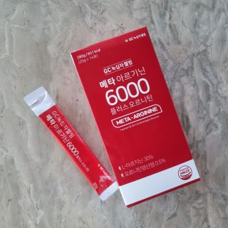 메타아르기닌 GC녹십자웰빙 메타 아르기닌 6000 플러스 오르니틴 — 3.5점을 준 리뷰어가 2022년 10월 올린 사용 사진