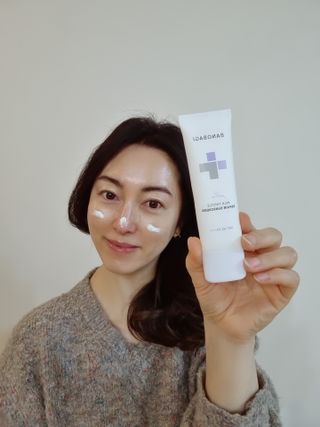 바노바기 코스메틱 바노바기 밀크씨슬 리페어 시카 선스크린 플러스 50ml — 4점을 준 리뷰어가 2023년 2월 올린 사용 사진