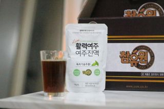 참유원 특허제조 활력 여주진액 여주즙 50포 — 5점을 준 리뷰어가 2022년 3월 올린 사용 사진