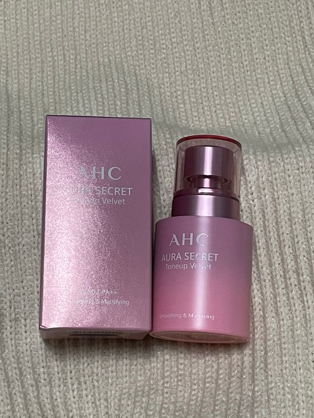 AHC 아우라 시크릿 톤업 벨벳 리뷰 사진