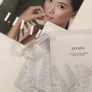 리브얼 | LIVALL 바이오셀룰로오스 마스크 레스트 앤 글로우 33ml  x 3개입 — 5점을 준 리뷰어가 2022년 6월 올린 사용 사진