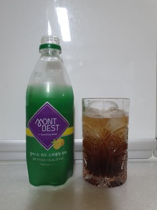 몽베스트 Montbest with Sparkling water Lemon OR Lime 20병(랜덤) — 5점을 준 리뷰어가 2021년 10월 올린 사용 사진