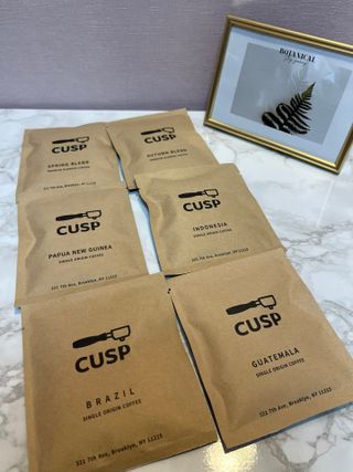 커스프 드립백 커피 G1원두 버라이어티팩 12g 12개입 — 5점을 준 리뷰어가 2022년 8월 올린 사용 사진