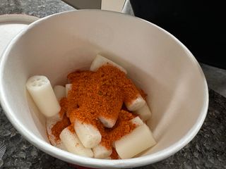 나우  [요리궁리] B타입 ( 매콤, 치즈, 매콤까르보 ) 꽃떡볶이 6개입 세트 — 5점을 준 리뷰어가 2025년 3월 올린 사용 사진