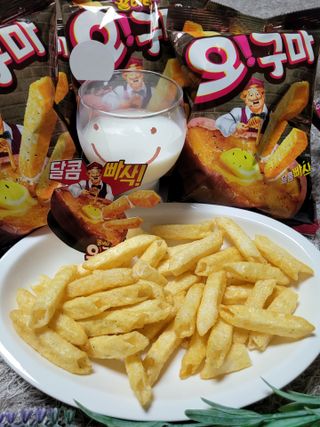 꿀버터 오!구마 꿀버터 오구마 16봉 — 4.5점을 준 리뷰어가 2021년 7월 올린 사용 사진