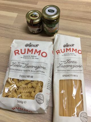 이탈리안 프리미엄 파스타 룸모 Rummo 파스타 2종 + 바질 페스토 + 블랙 트러플 페이스트 — 5점을 준 리뷰어가 2021년 7월 올린 사용 사진