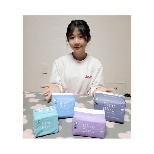 블루블루 유기농 순면 커버 생리대 리뷰 사진