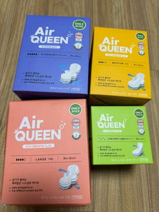 에어퀸 뉴브레스 유기농 생리대 4종 (팬티라이너 20P + 중형 10P + 대형 10P + 오버나이트 8P)_체험단 — 5점을 준 리뷰어가 2024년 8월 올린 사용 사진