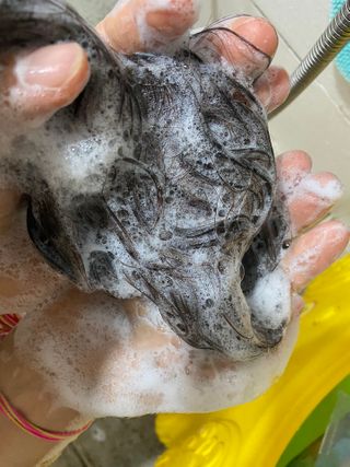 달리프 진저 베러 퍼퓸 탈모 완화 샴푸 1000ml 향 3종 — 5점을 준 리뷰어가 2021년 2월 올린 사용 사진