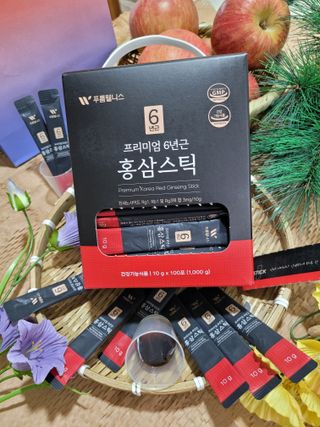 [푸름웰니스] 프리미엄 6년근 홍삼스틱 3mg x 100포 — 5점을 준 리뷰어가 2022년 3월 올린 사용 사진