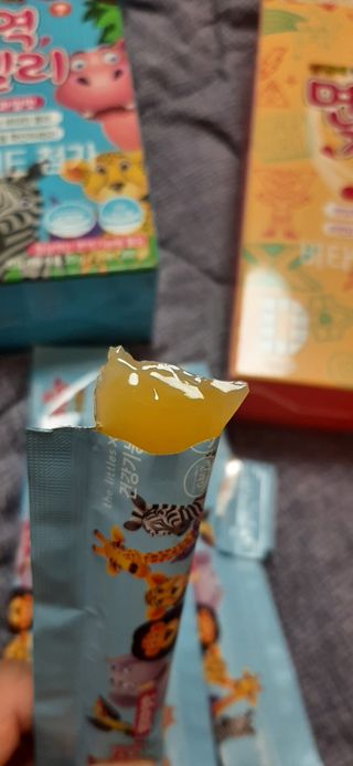다나음 셀렌에 빠진 아연면역젤리 열대과일맛+사과맛 — 5점을 준 리뷰어가 2023년 8월 올린 사용 사진