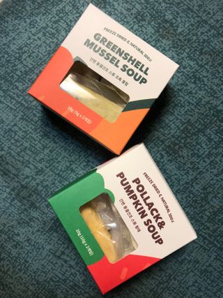 베이컨박스 [BACON] 강아지 수제간식 간편 동결건조 스튜 2종 - 황태, 초록 홍합 — 5점을 준 리뷰어가 2021년 1월 올린 사용 사진