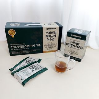 참앤들황토농원 국내산 돼지감자와 여주를 진하게 담은, 프리미엄 돼지감자 여주즙 80ml X 30포 1박스 — 5점을 준 리뷰어가 2023년 2월 올린 사용 사진