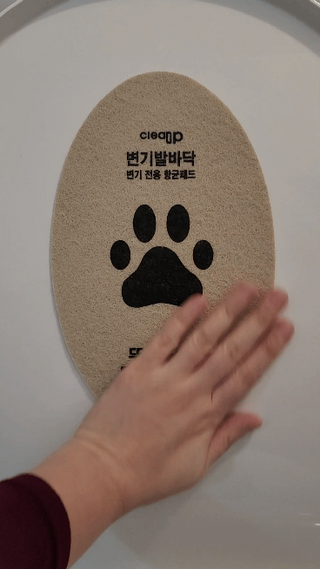 나무드 [변기발바닥] ABPM 변기 에어로졸 클리너 변기전용 항균패드 화장실 냄새제거 — 5점을 준 리뷰어가 2021년 10월 올린 사용 사진
