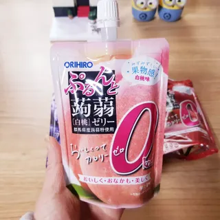 ORIHIRO 오리히로 곤약젤리 제로칼로리 130g 4종 4팩(맛별로 1팩씩) — 4점을 준 리뷰어가 2023년 1월 올린 사용 사진