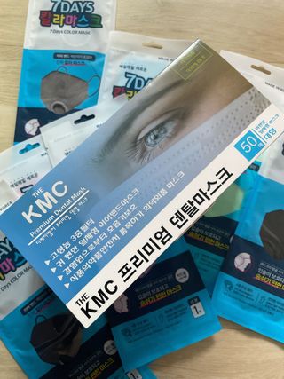 건강누리인터내셔날 (마스크 특집) 7DAYS 컬러마스크 (컬러7매)+ KMC 프리미엄 덴탈마스크(50매) — 5점을 준 리뷰어가 2022년 7월 올린 사용 사진
