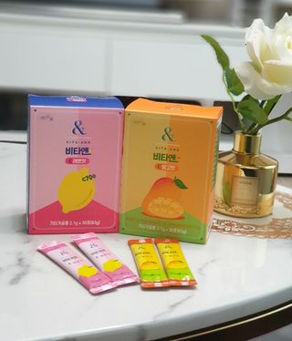 비타앤C 레몬맛, 망고맛 — 5점을 준 리뷰어가 2021년 6월 올린 사용 사진