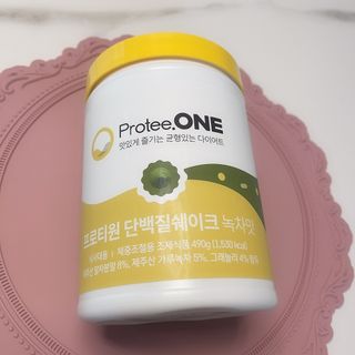 프로티원 단백질쉐이크 녹차맛 2주분 1통+보틀 — 5점을 준 리뷰어가 2021년 5월 올린 사용 사진