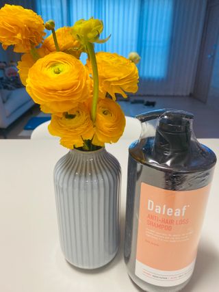 달리프 진저 베러 퍼퓸 탈모 완화 샴푸 1000ml 향 3종 — 4점을 준 리뷰어가 2021년 2월 올린 사용 사진