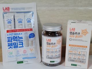 랩솔루션 강아지 영양제 3종 중 택 1 — 5점을 준 리뷰어가 2022년 5월 올린 사용 사진