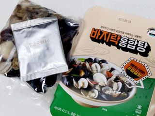 [푸딩팩토리] 바지락홍합탕 500g / 얼큰바지락홍합탕 590g — 5점을 준 리뷰어가 2022년 10월 올린 사용 사진