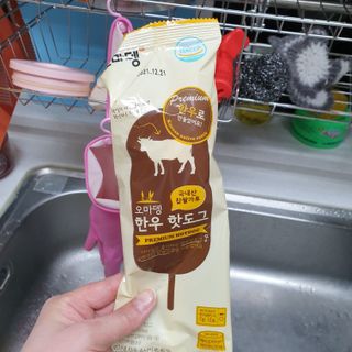 오마뎅 한우핫도그 — 5점을 준 리뷰어가 2021년 5월 올린 사용 사진