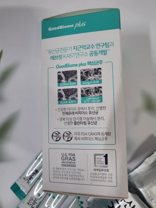 프리마인 유산균 국가지정연구소 선정, 살아있는 생유산균 200억 마리의 힘. 유산균n굿바이옴플러스 — 5점을 준 리뷰어가 2022년 4월 올린 사용 사진