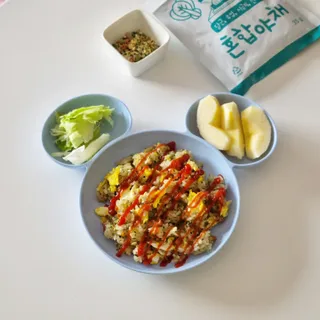 해풀잎 누구나 김밥*1ea [(혼합야채 35g *1ea,  김밥김 (5g, 5ea),  양념간장 (6g, 5ea), 참기름(5g, 2ea)] — 5점을 준 리뷰어가 2022년 8월 올린 사용 사진