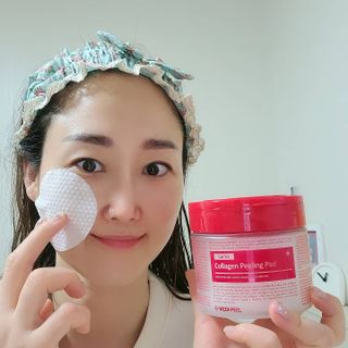 메디필 레드 락토 콜라겐 필링패드 — 5점을 준 리뷰어가 2021년 3월 올린 사용 사진
