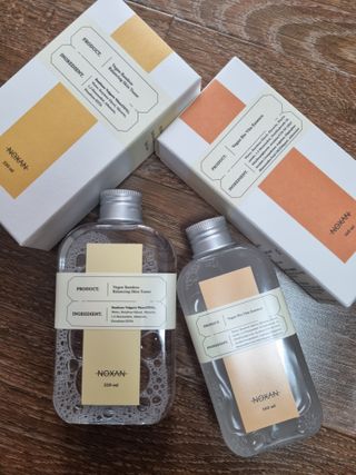 [녹산] 비건 대나무 밸런싱 수분 토너 + 비건 바이오 비타 에센스 — 4점을 준 리뷰어가 2022년 10월 올린 사용 사진