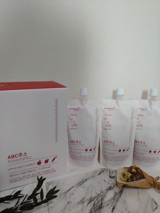 본리브 나 다운 시작 ABC주스 프리바이오틱스 — 5점을 준 리뷰어가 2021년 1월 올린 사용 사진