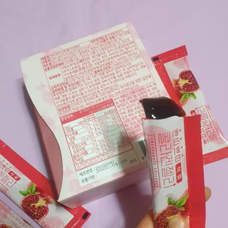 헬스업_쁘띠쁘띠석류콜라겐젤리_20g x 14포 — 5점을 준 리뷰어가 2021년 1월 올린 사용 사진