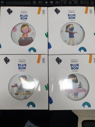 [블루 본 아이노우] 유아용 컬러마스크 40 PCS SET 2중 택 1 — 5점을 준 리뷰어가 2021년 5월 올린 사용 사진