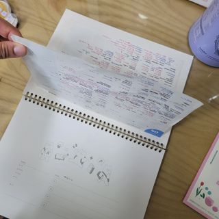 리훈 곰부 체크리스트+ 곰부 리무버블스티커 1장 — 5점을 준 리뷰어가 2021년 4월 올린 사용 사진