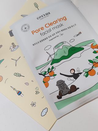 세뚜아(Cettua) 나우[세뚜아] 포어 클리어링 마스크 Cettua Pore Clearing facial mask 4매 — 5점을 준 리뷰어가 2024년 2월 올린 사용 사진