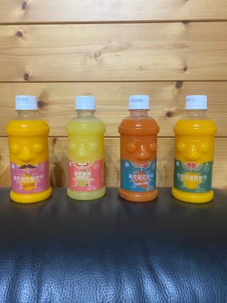 탐라원 제주의 맛, 몬딱주스 4종세트 - 한라봉몬딱주스, 천혜향몬딱주스, 청귤에이드, 당근몬딱주스 — 5점을 준 리뷰어가 2021년 8월 올린 사용 사진