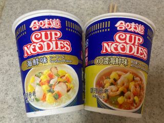 NISSIN 닛신 컵누들  4종 - 씨푸드오리지날, 씨푸드 스파이시, 씨푸드 커리, 씨푸드 XO소스 — 5점을 준 리뷰어가 2023년 1월 올린 사용 사진