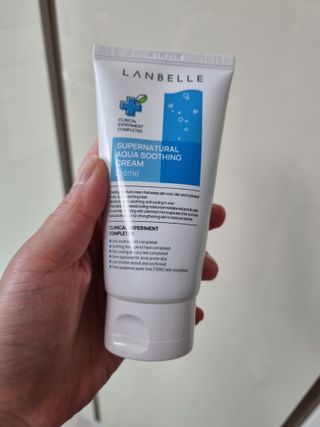 랑벨 수퍼내츄럴 아쿠아 수딩 크림 100ml — 5점을 준 리뷰어가 2022년 4월 올린 사용 사진