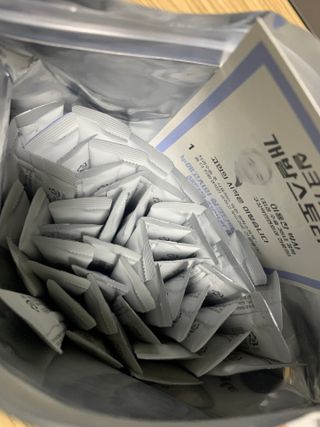 실크가글 실크단백질 함유 구강청결제 11ml 50포 — 4점을 준 리뷰어가 2021년 8월 올린 사용 사진