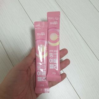 [인디닥터] 면역 생생 핑크 이뮨 젤리 — 5점을 준 리뷰어가 2022년 6월 올린 사용 사진