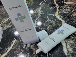 바노바기 코스메틱 바노바기 밀크씨슬 리페어 시카 선스크린 플러스 50ml — 5점을 준 리뷰어가 2023년 3월 올린 사용 사진