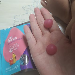 푸름웰니스 라바 쑥쑥구미 36g — 5점을 준 리뷰어가 2022년 2월 올린 사용 사진