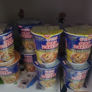NISSIN 닛신 컵누들  4종 - 씨푸드오리지날, 씨푸드 스파이시, 씨푸드 커리, 씨푸드 XO소스 — 5점을 준 리뷰어가 2021년 12월 올린 사용 사진