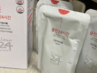 클린24시간 1BOX(5포) + 전용보틀(500ml) — 4.5점을 준 리뷰어가 2022년 8월 올린 사용 사진