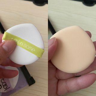 [툴앤썸] 메이크업 브러시로 바르고 호빵 스펀지로 클렌징하는 A-Z 뷰티툴 5종 — 5점을 준 리뷰어가 2021년 2월 올린 사용 사진