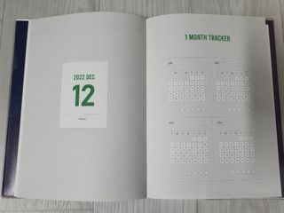 리훈 2023년 아이라이크 모눈 다이어리 미니달력 세트 — 5점을 준 리뷰어가 2022년 11월 올린 사용 사진