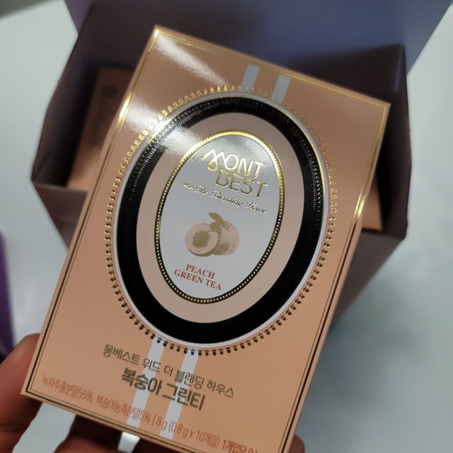 몽베스트 위드더 블랜딩 하우스 _복숭아 그린티 리뷰 사진